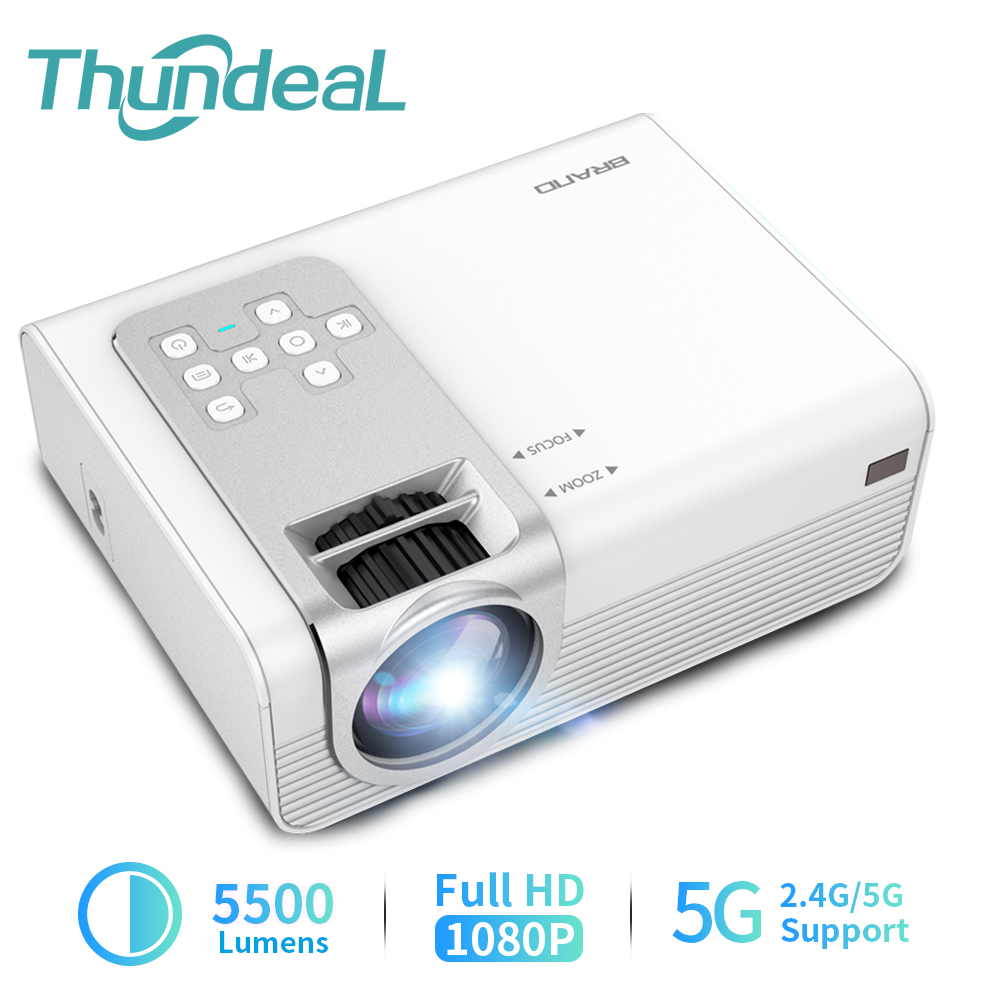 ThundeaL-TD90 프로 풀 HD 프로젝터 미니 LED 안드로이드 와이파이 TD90Pro 네이티브 1080P 프로젝터, 비디오 홈 시네마 3D 영화 LED 프로젝터